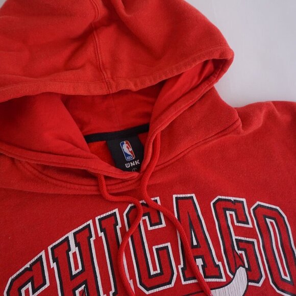 Chicago Bulls UNK Authentic NBA Cotton Blend Red Hoodie Sweatshirt S - Picture 11 of 11